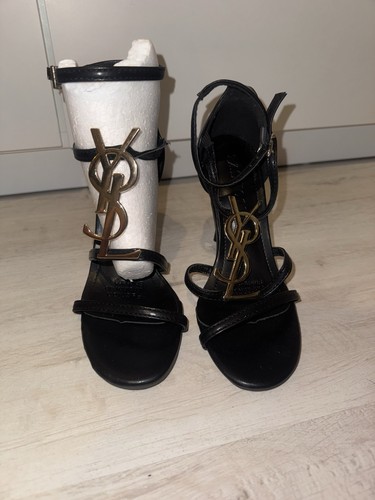 Schwarz goldene high heels - high,