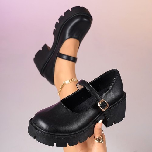 Damen mary jane plateauschuhe - mary,